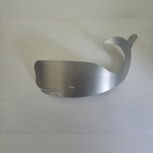 Whale Hair Clip Silver